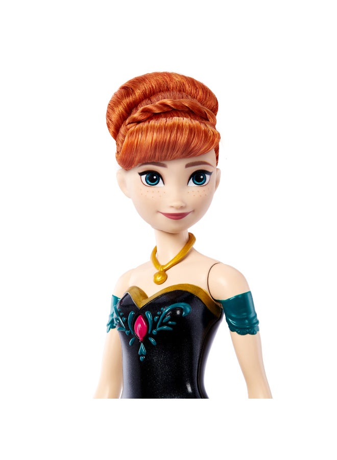 Disney Frozen Toys, Singing Anna Fashion Doll in Signature Outfit, Sings “For the First Time in Forever” in 4 Languages from Disney Frozen - Image 4
